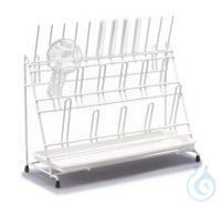Rotilabo®-Abtropfgestell, PE, 12 Stäbe / 11 Bögen, Höhe 300 mm, 1 Stück Rotilabo®-Abtropfgestell,...