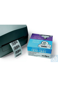 Thermotransfer-Cryoetiketten Cryo-Tags®, L 32 x B 13 mm, für 1,5-2 ml-Tubes  Inhalt: 1 Rolle