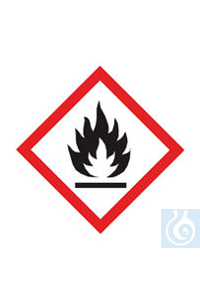 GHS-Gefahrstoffpiktogramme, GHS02, PE-Folie, Flamme, 22 x 22 mm, Rolle  Inhalt: 250 Stück