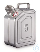 Sicherheitskanister, Edelstahl, mit Schraubkappe u. UN-X-Zulassung, 5 l, UN...