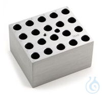 Wechselblock für Proberöhrchen, für 20 Röhrchen/Probegläser Ø 12 mm  Inhalt: 1 Stück