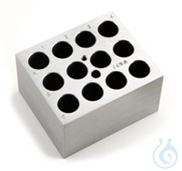Wechselblock für Proberöhrchen, für 12 Röhrchen/Probegläser Ø 16 mm  Inhalt: 1 Stück