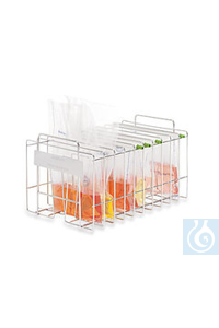 Rack aus Edelstahl für 10 Beutel, für Bag Mixer® 400-Serie, 1 Stück Rack aus Edelstahl für 10...