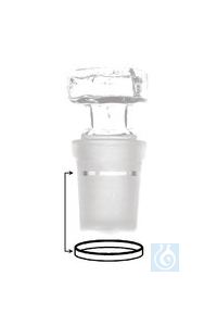 Dichtung für Kegelschliffe, PTFE, für NS 12, 50 Stück Dichtung für Kegelschliffe, PTFE, für NS 12...