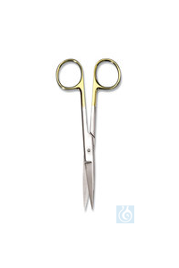 Präparierschere mit Hartmetall-Einsätzen, Edelstahl, Standard, Länge 145 mm Rücknahme...