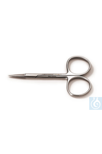 Mikroschere, Typ Mikro-Iris, Edelstahl, gerade, spitz L 90 mm, 1 Stück Mikroschere, Typ...