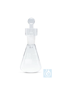 Jodzahlkolben mit Kragen, 100 ml, DURAN, mit Griffstopfen NS 29/32, 1 Stück Jodzahlkolben mit...