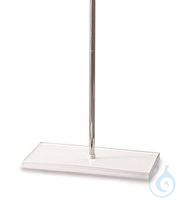 Stativplatten mit 2 Stangen, PP, Einstecköffnung zentral. Stange L 250mm  Inhalt: 1 Stück