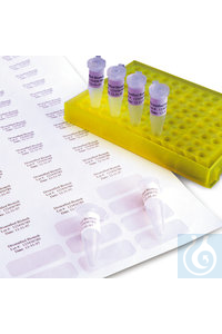 Cryo-Etiketten auf dem Bogen weiß, 38 x 6 mm, Passend für, Mikrotiterplatten Cryo-Etiketten auf...