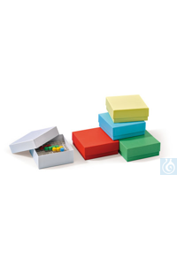 Rotilabo®-Cryoboxen, Karton, blau, wasserabweis., L136xB136xH50 mm, 10 Stück Rotilabo®-Cryoboxen,...