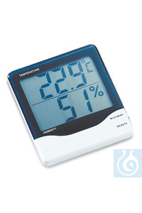 Thermohygrometer, 10 - 99 % rF, -10 - +60 °C, 1 Stück Thermohygrometer, 10 - 99 % rF, -10 - +60...