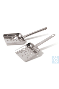 Rotilabo®-Abtropf-Schaufel, gelocht, Edelstahl, Gesamt-L 255 mm, 1 Stück...
