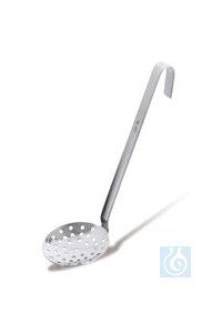 Rotilabo®-Siebkelle, flach, Edelstahl 18/10, Ø 80 mm, 1 Stück Rotilabo®-Siebkelle, flach,...