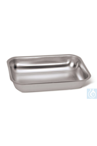 Rotilabo®-Schalen, Edelstahl 18/10, L 190, B 120, H 40 mm, 1 Stück Rotilabo®-Schalen, Edelstahl...