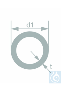 Buis AR glas ø 8+-0,10 x wnd. 0,9+-0,03 mm, verpakking 20 kg, 266 stuks, Schott AR-glas