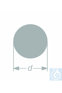 Staaf AR glas ø 4+-0,15 mm, verpakking: 308 stuks, 14,5 kg, Schott AR-glas