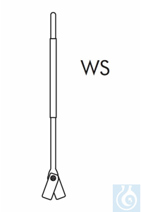 KPG-stirrer shaft , D: 10 L: 160 mm. type WS, total L: 440 mm