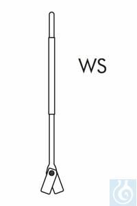 KPG-stirrer shaft , D: 10 L: 160 mm. type WS, total L: 320 mm