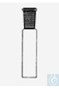 NS-hulzen, lange vorm, NS 14,5/35, aanzet 17 mm, standaard slijpstuk huls, borosilicaatglas 3.3