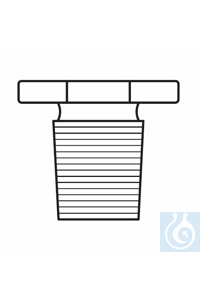 Massieve stoppen, achtkant NS 29/32, glas