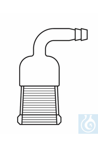 Adaptateur rodage femelle NS 45/40, olive courbée (90°)