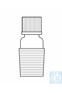 Adapter kern NS 19/26, schroefdraad GL18 met schroefdop en dichting ? 8 compleet