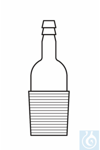 Adapter cone NS 18, straight hose connection