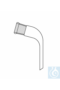 Destillier-Vorstoß L: 65mm, Hülse NS 14, 105° gebogen, Duran Borosilikatglas 3.3