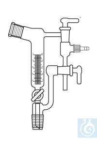 Distilling receivers, Anschütz Thiele, 50 ml, NS 29/32, graduated, with standard ground cone and...