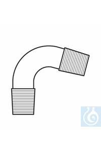 Krümmer 2 x Kern NS 14, schräg 75°, Duran Borosilikatglas 3.3