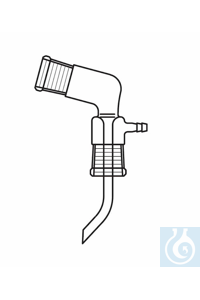 Bent adapter, Bredt, socket NS 14, socket NS 19