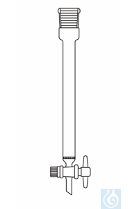Chromatography column 200 mm length (filling height), inner diameter I-Ø 15 mm, Socket ST 14/23,...