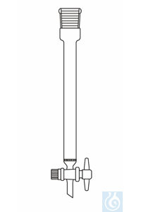 Colonne de chromatographie longueur utile 400 mm, diamètre interne I-Ø 20 mm, rodage femelle RN...