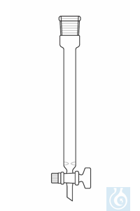 Chromatography column 200 mm length (filling height), inner diameter I-Ø 10 mm, Socket ST 14/23,...