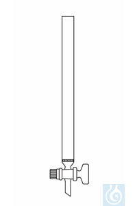 Chromatographie-Säule 800 mm länge (Füllhöhe), Innendurchmesser I-Ø 40 mm Glashahn, Fritte...