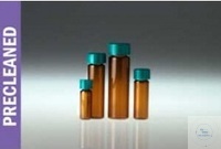 40cc Type 1 Amber Glass Vial w/24-400 Hole Cap & Septa Cleaned, Capped &Certified for Volatiles...