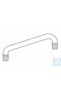 Distilling link L: 150 mm, 2 x cone ST 14, Duran borosilicate glass 3.3