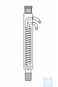Dimroth condenser L: 300 mm, socket and cone NS 29, with glass olives, Duran borosilicate glass 3.3