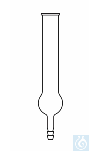 Droogbuis, L: 100 mm, recht, met bol
