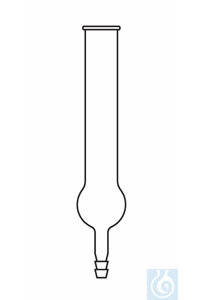 Droogbuis, L: 130 mm, recht, met bol