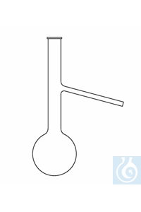 Destilleerkolf 100 ml, Engler, Duran borosilicaatglas 3.3