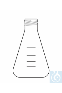 Erlenmeyer conical flask 2.000 ml, GL 32, Duran borosilicate glass 3.3