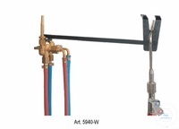 Gassparapparat mit regulierbarer Pilotflamme und Sicherheitseinhängung.