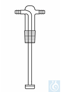 Tête pour flacon laveur, rodage mâle NS 29, verre fritté Por. 1