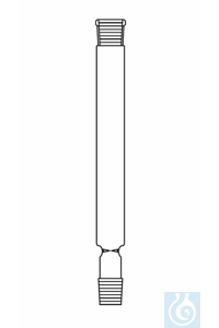 Hempel-Kolonne L: 300 mm, 2 x NS 14, mit Füllkörperträger, mit NS-Kern und NS-Hülse ohne Mantel