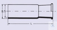 Standard ground joint, socket TS 19/26 quartz glass