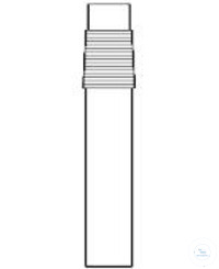 Normschliff Kerne NS 24/29 mit Ablauf, Quarzglas