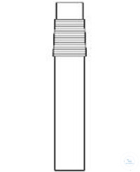 Genormaliseerd slijpstuk, Kern NS 29/32 met verlenging, kwartsglas, uit buis dia 20 x 2