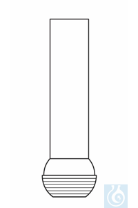 Rodage sphérique mâle, S 29/12, bras 16 mm, verre borosilicate 3.3