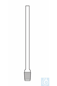 Luchtkoeler L: 700 mm, kern NS 14, Duran borosilicaatglas 3.3